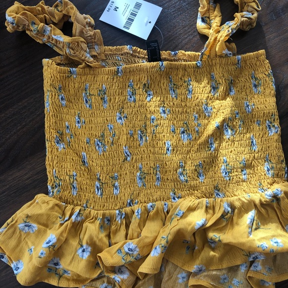 Forever 21 smocked tank (M) - Picture 3 of 3